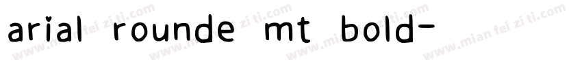 arial rounde mt bold字体转换